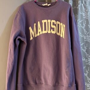 Purple JMU “Madison” Crewneck
